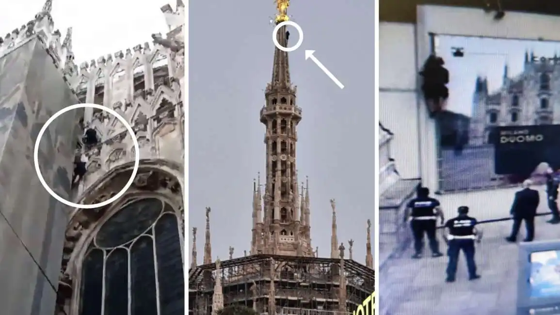 scalatori duomo guglia milano di 