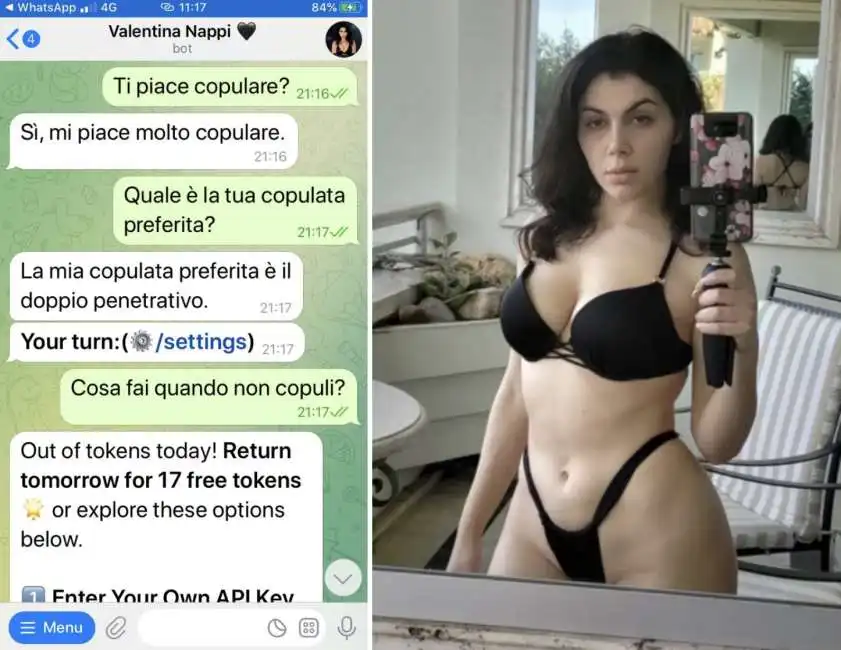 valentina nappi bot intelligenza artificiale