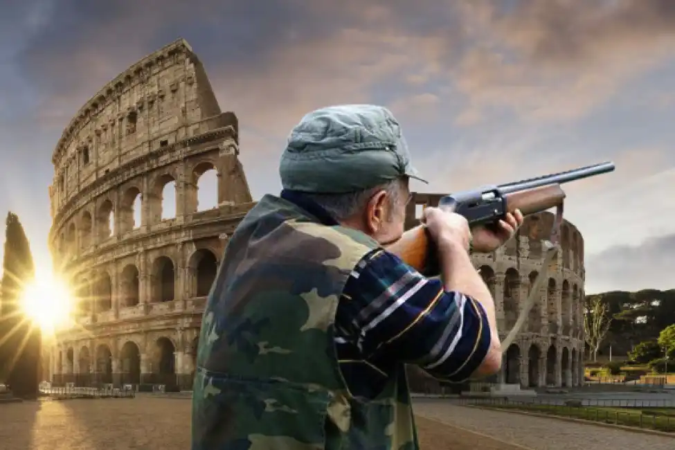 colosseo roma armi da fuoco fucile cacciatore pistola