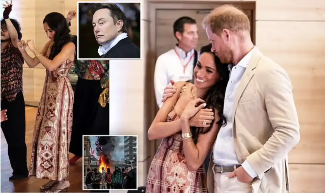 harry e meghan in colombia elon musk