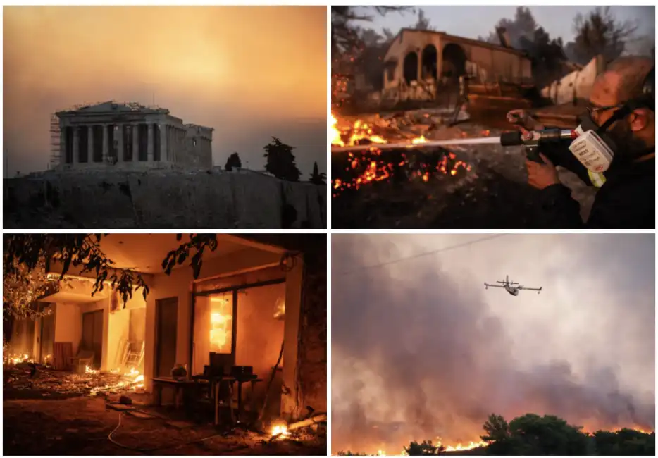 incendi in grecia 