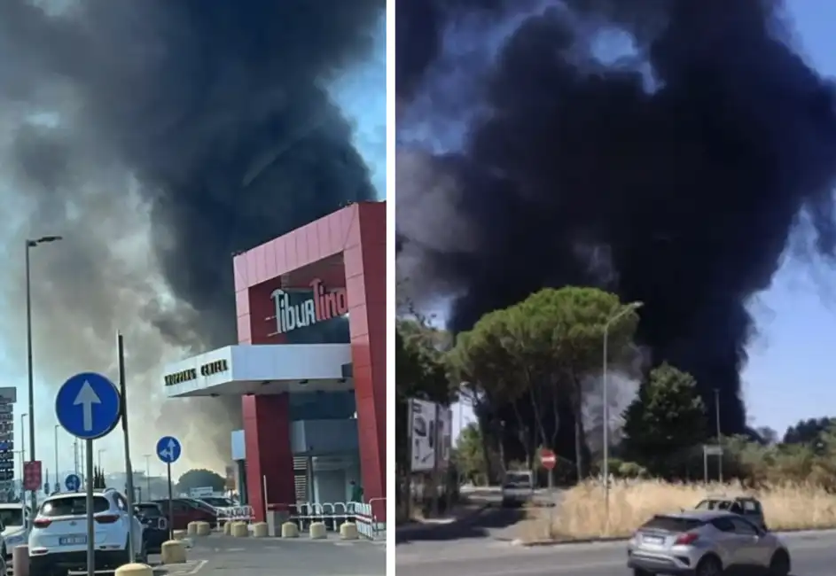 incendio a roma