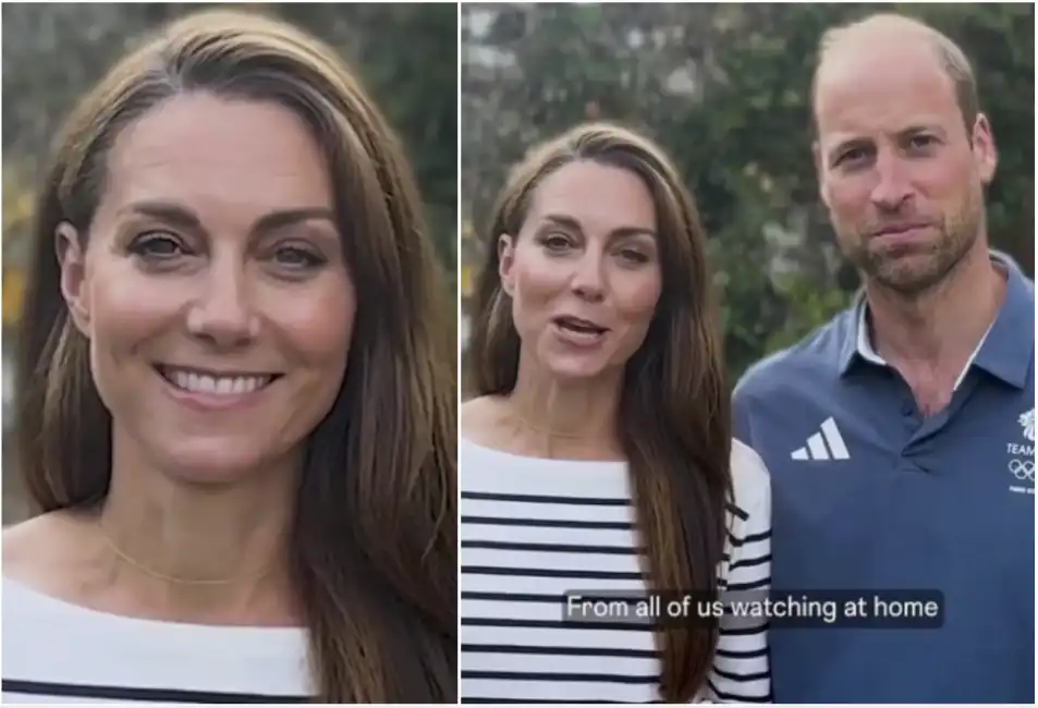 kate middleton e il principe william si congratulano con il team inglese per le olimpiadi