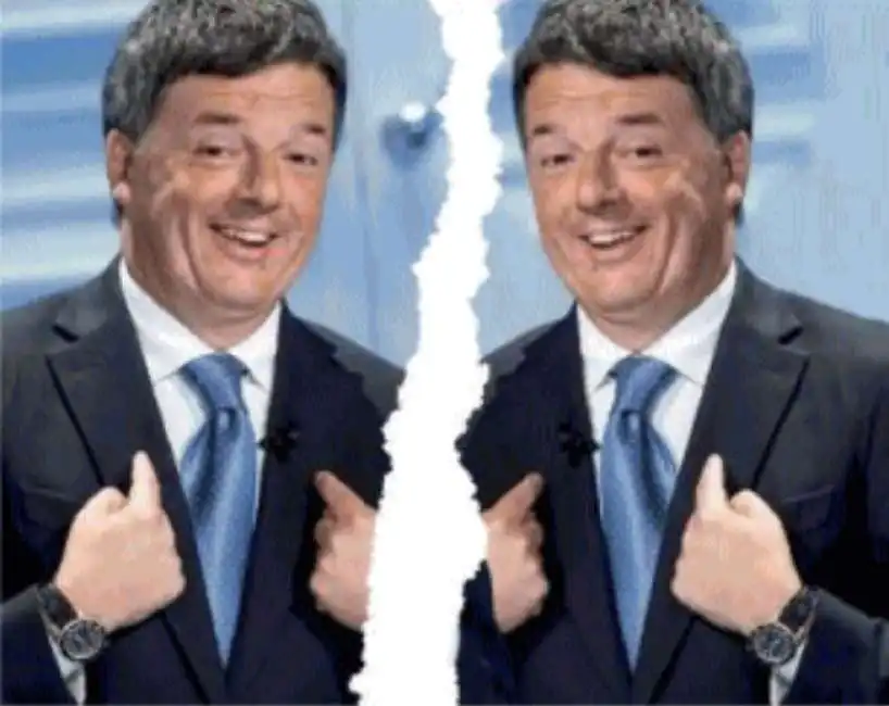 matteo renzi si separa da se stesso