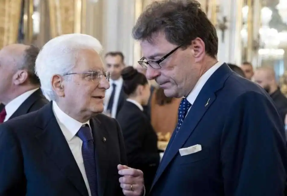 sergio mattarella giancarlo giorgetti