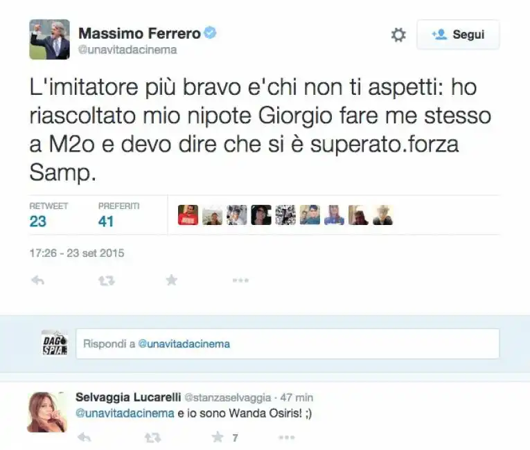 massimo ferrero e selvaggia lucarelli