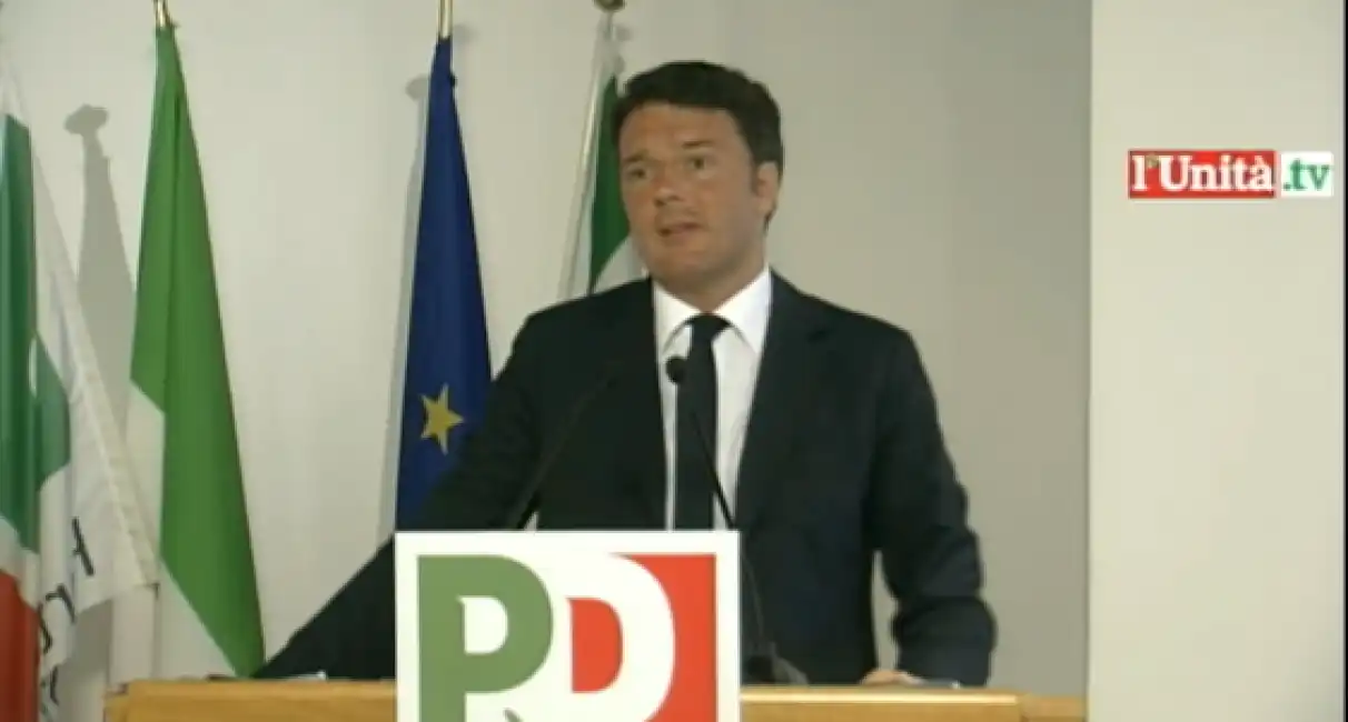 matteo renzi alla direzione del pd