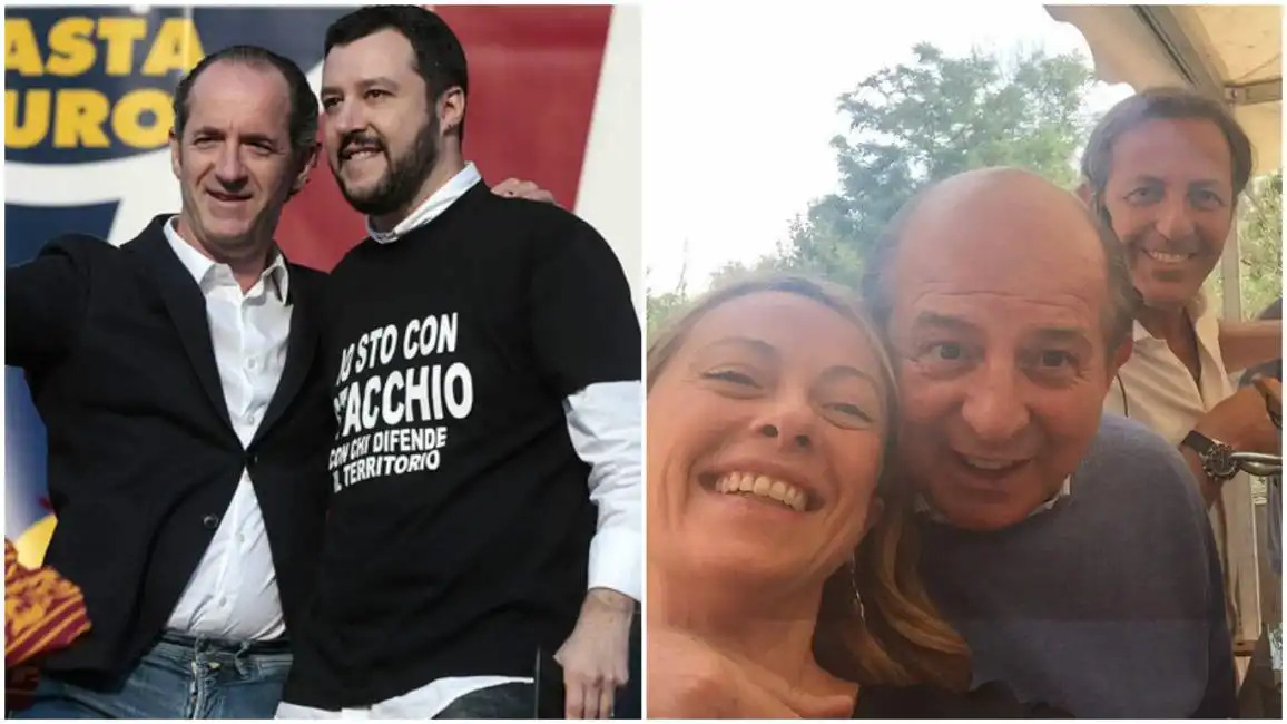 salvini zaia meloni magalli