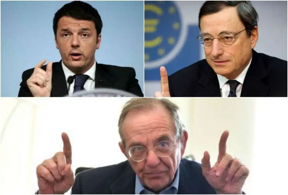 renzi draghi padoan