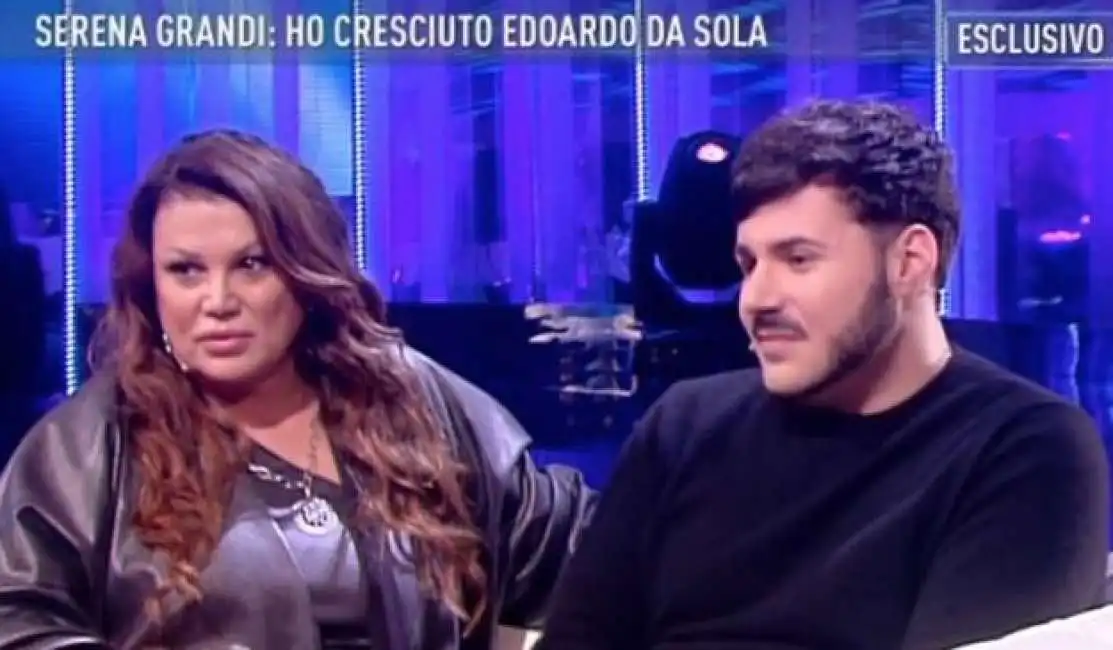 serena grandi e il figlio edoardo ercole 