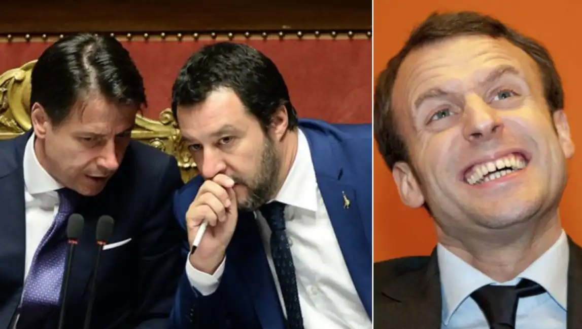 conte salvini macron