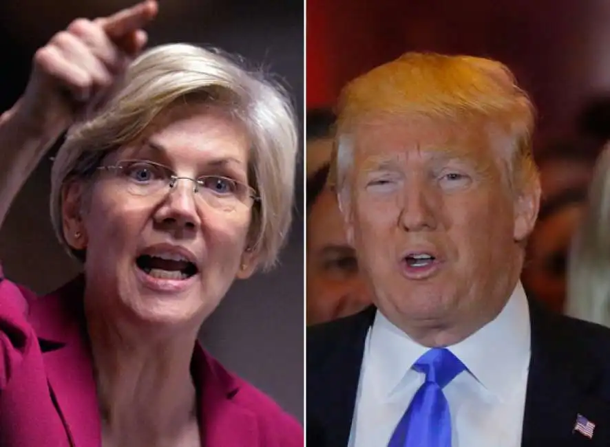 donald trump elizabeth warren