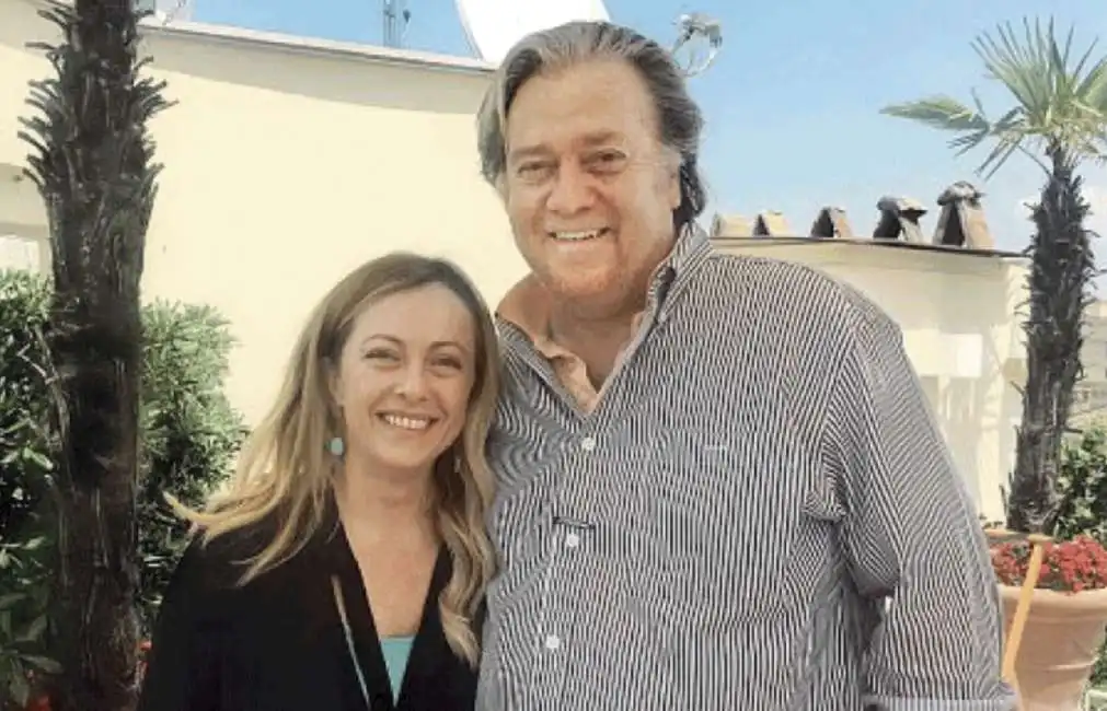 giorgia meloni steve bannon