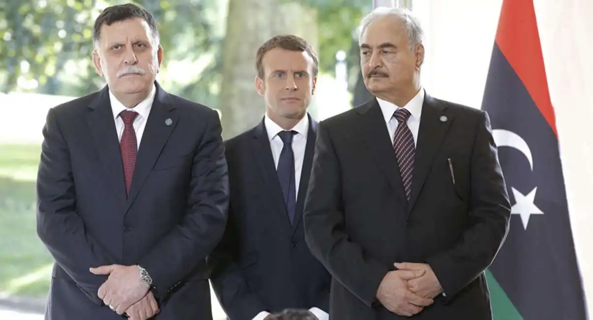 sarraj haftar macron