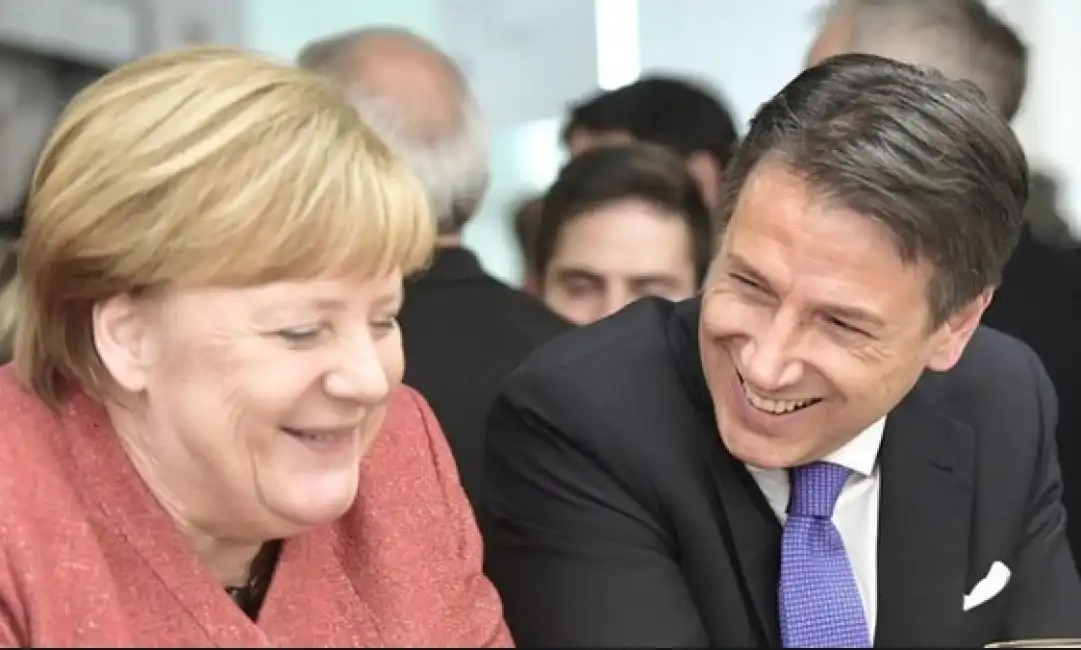 angela merkel giuseppe conte