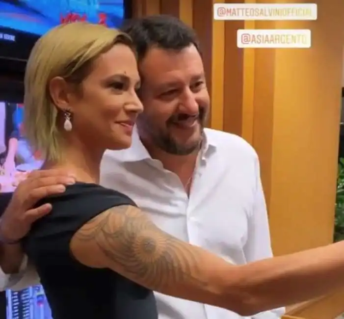 asia argento matteo salvini