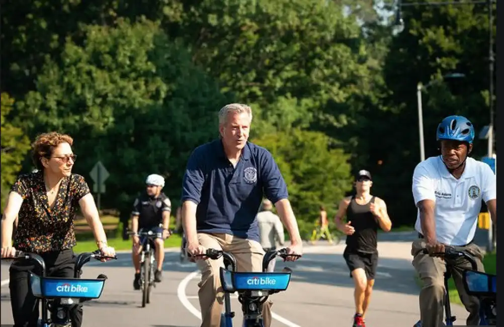 de blasio bici