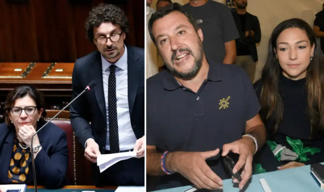 elisabetta trenta danilo toninelli matteo salvini francesca verdini