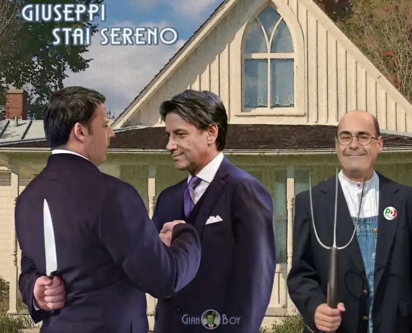 giuseppe conte matteo renzi nicola zingaretti