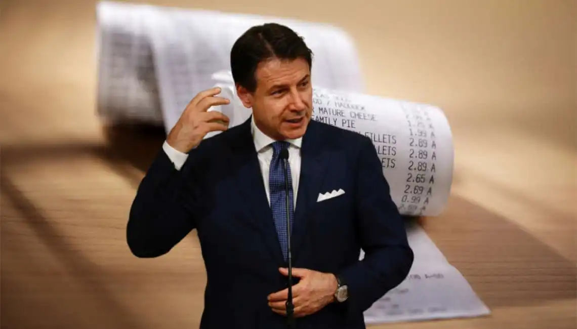 giuseppe conte scontrino evasione