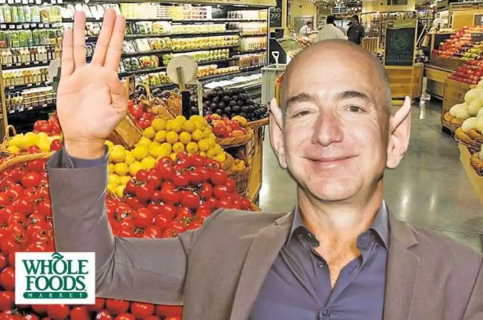 jeff bezos pagamenti mano whole foods amazon