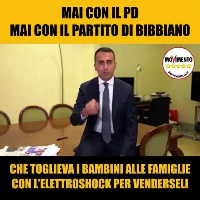 luigi di maio pd partito di bibbiano