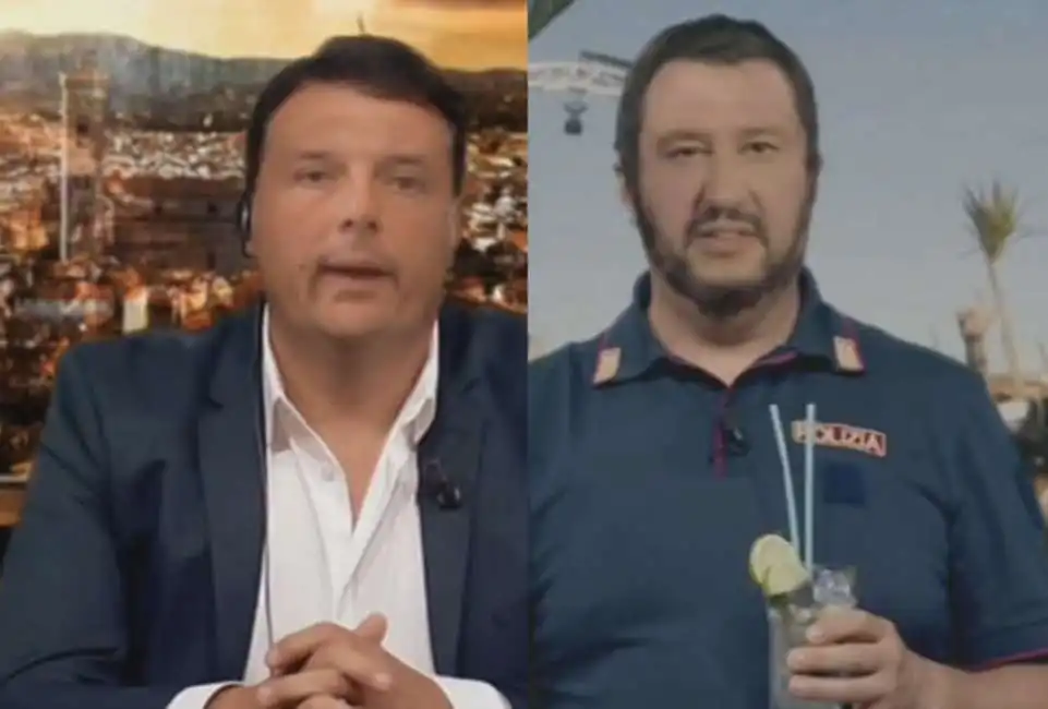 renzi salvini deepfake striscia la notizia