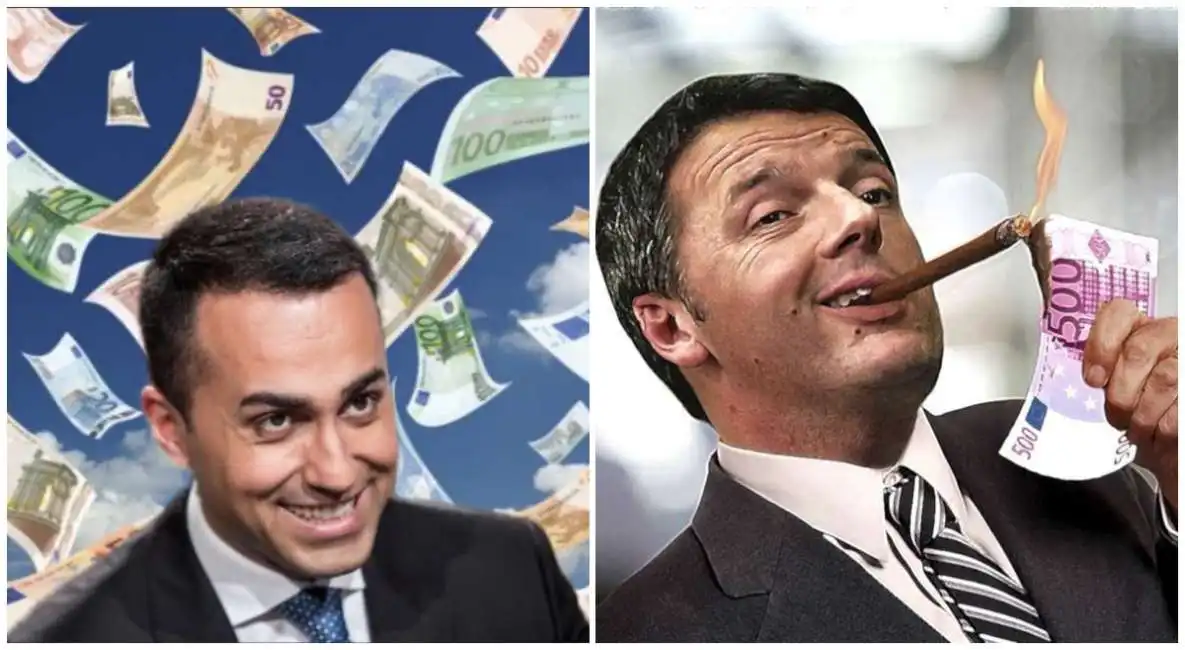 soldi renzi di maio euro 