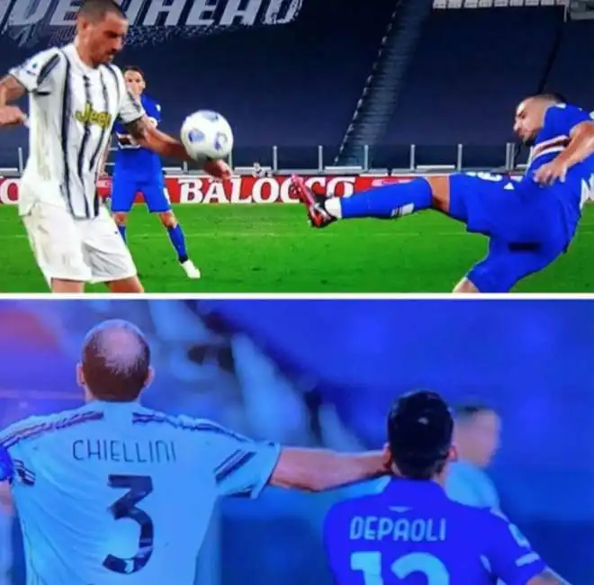 bonucci chiellini juventus sampdoria