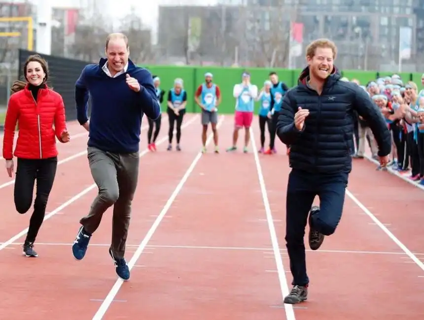 kate middleton, il principe william e il principe harry