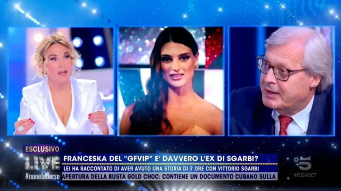 vittorio sgarbi a live non e' la d'urso