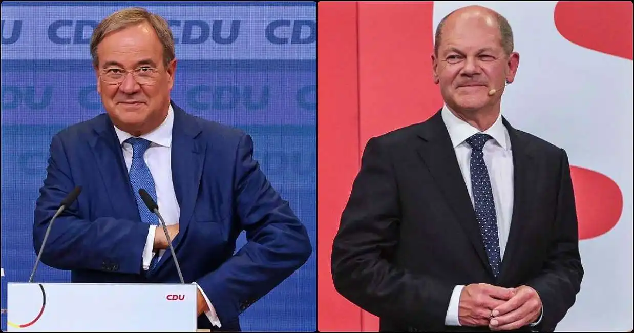 armin laschet e olaf scholz