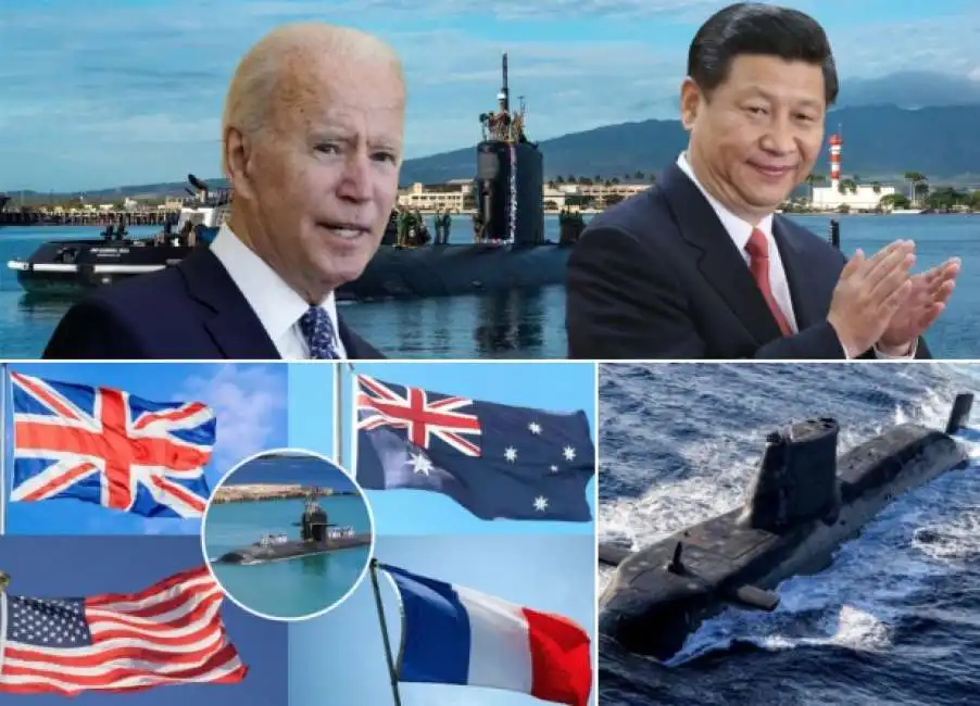 aukus biden xi jinping cina sommergibili