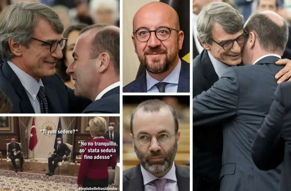 david sassoli manfred weber charles michel 