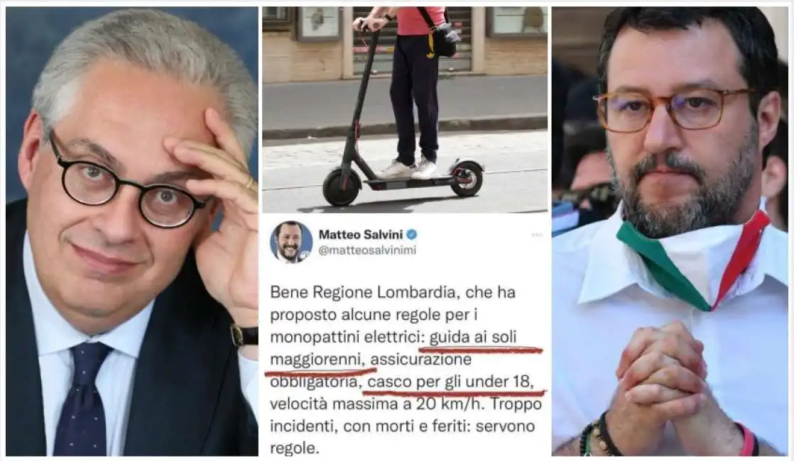 lorenzetto salvini monopattini