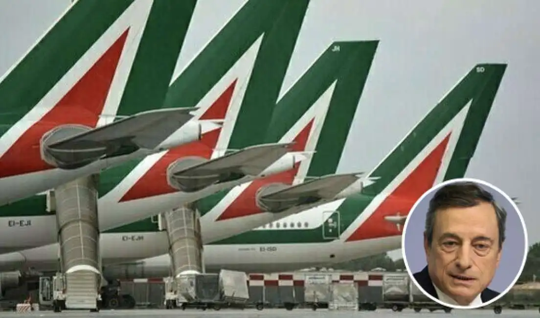 mario draghi alitalia