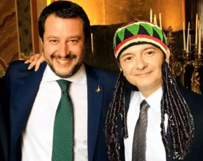 meme su matteo salvini e luca morisi