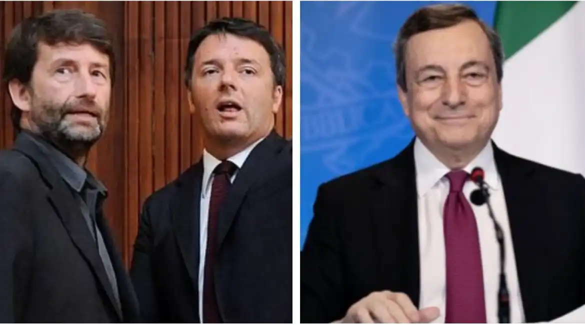 renzi franceschini draghi