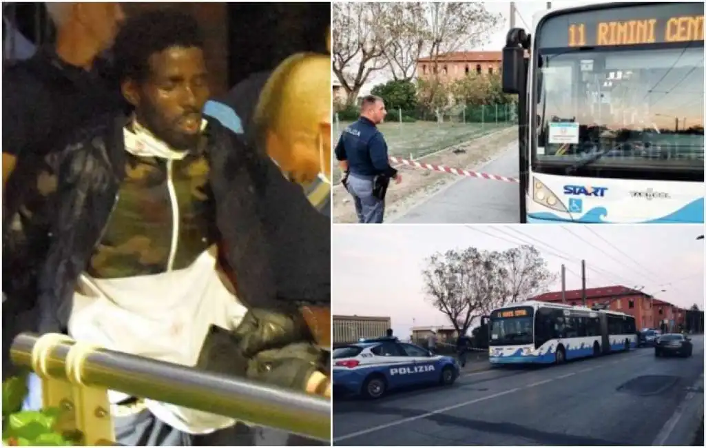 somane duula aggressione bus rimini