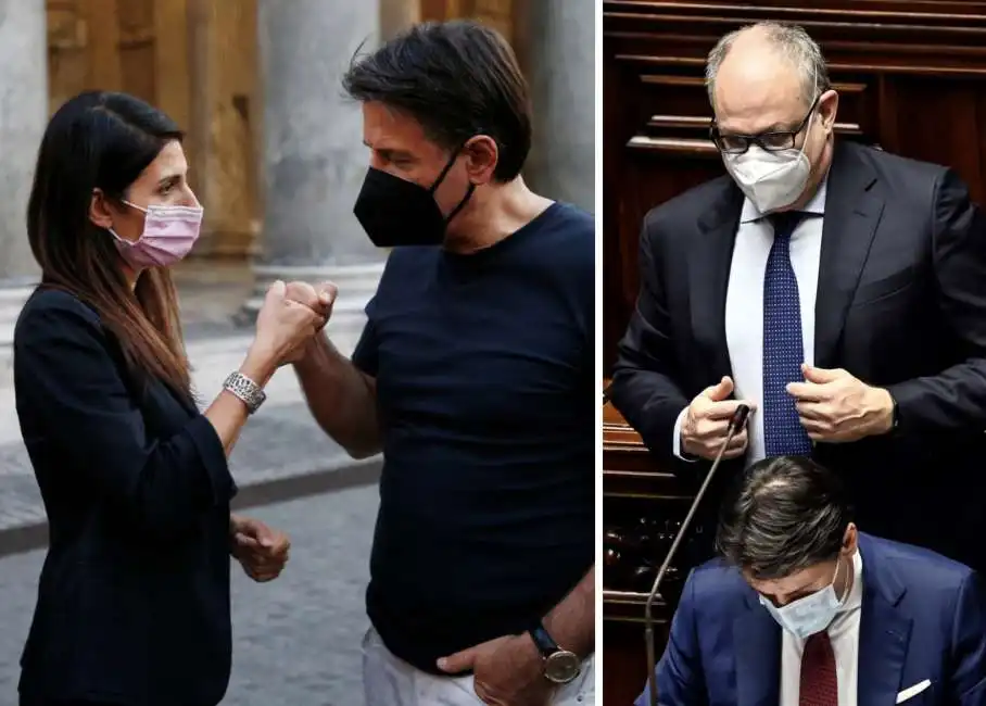 virginia raggi giuseppe conte roberto gualtieri