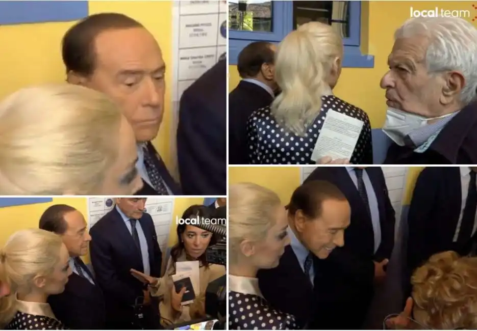 berlusconi fascina voto seggio elezioni