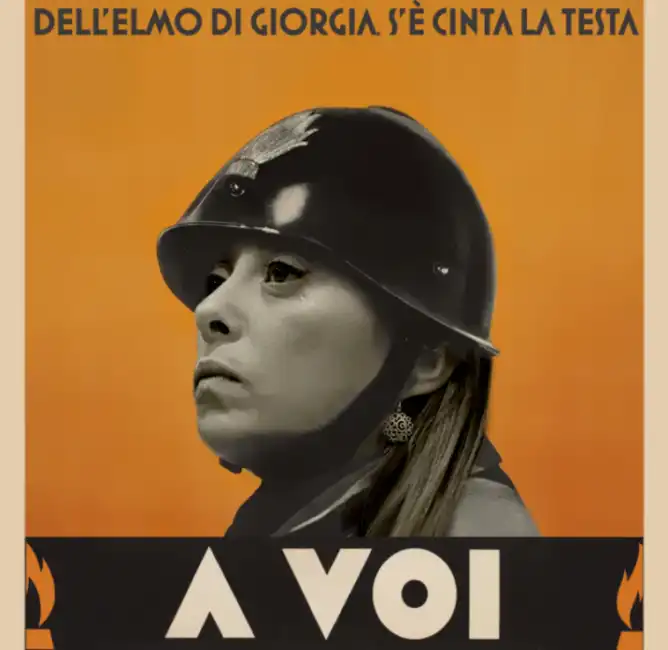 giorgia meloni vignetta meme artefatti