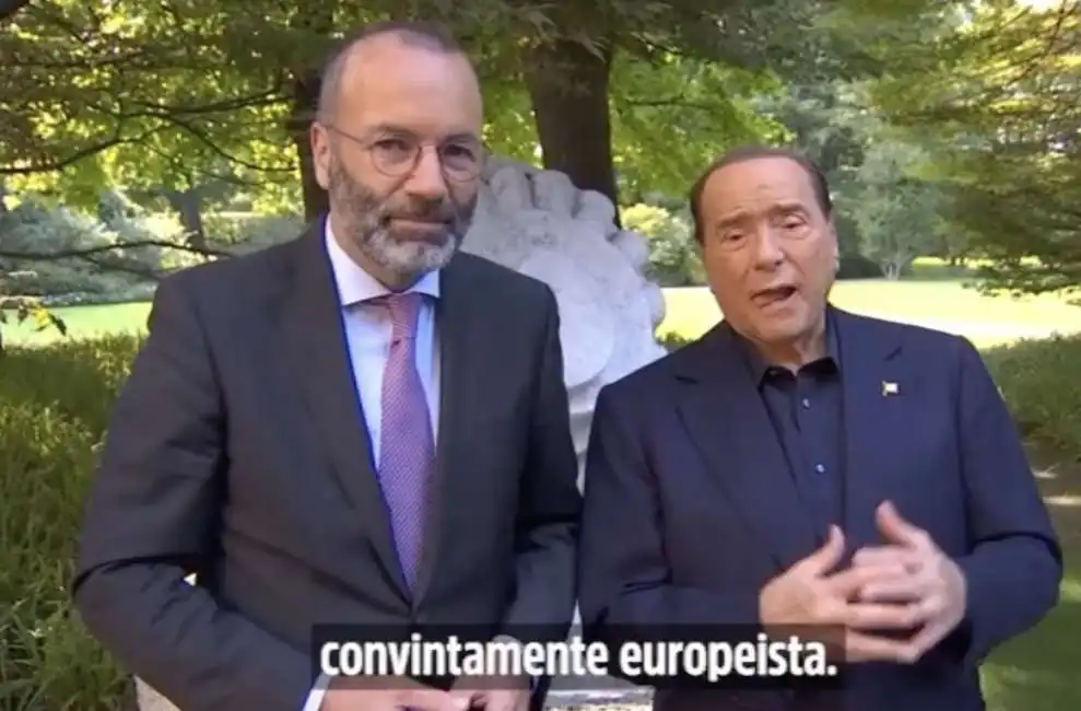 manfred weber silvio berlusconi 