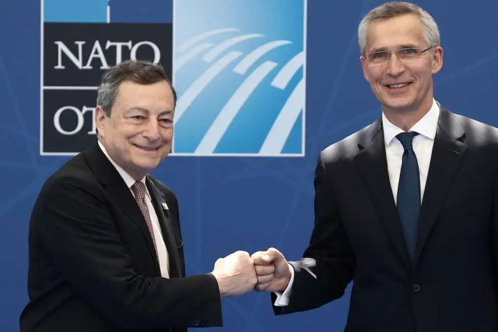 mario draghi jens stoltenberg nato