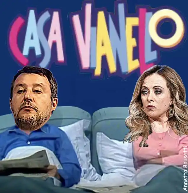 matteo salvini giorgia meloni casa vianello annetta bausetti