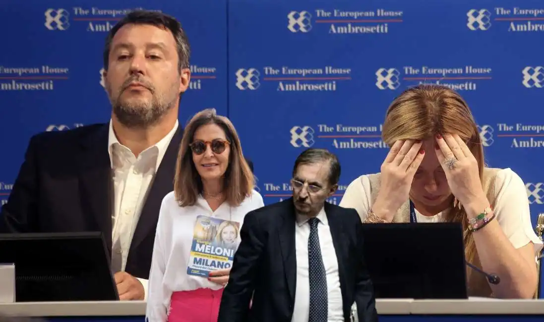 matteo salvini giorgia meloni ignazio la russa daniela santanche 