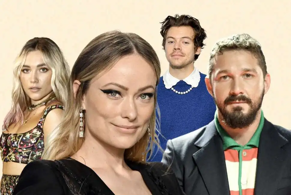 olivia wilde shia labeouf harry styles florence pugh