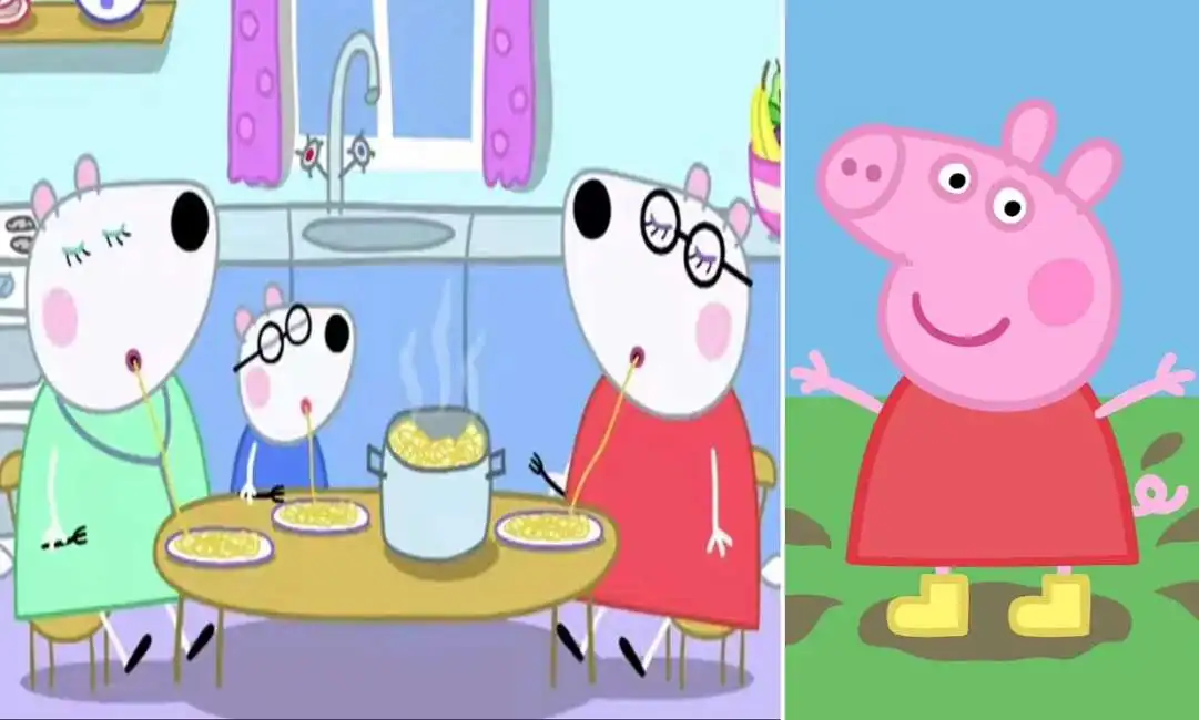 penny l orso polare con due mamme in peppa pig