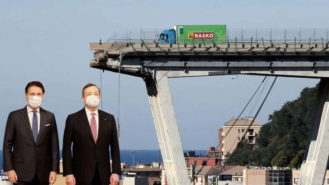 ponte morandi mario draghi giuseppe conte