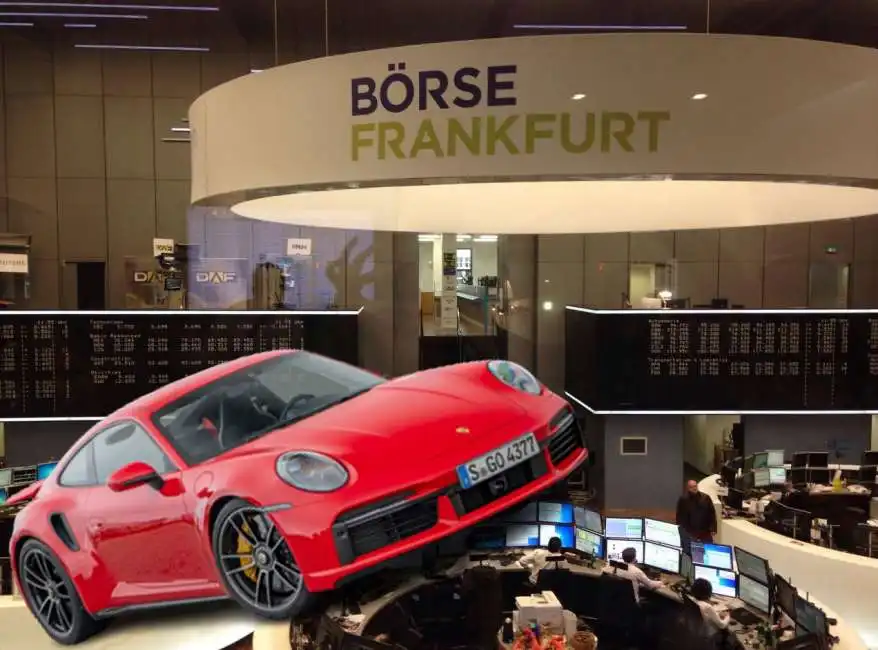 porsche borsa di francoforte